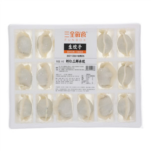 三全鲜食生饺子虾仁三鲜水饺