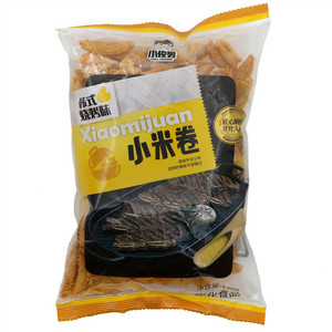 小俊男韩式烧烤味小米卷（油炸型膨化食品）