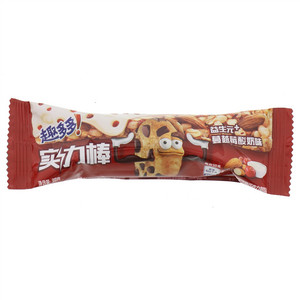 趣多多实力棒益生元+蔓越莓酸奶味混合果仁代可可脂巧克力制品