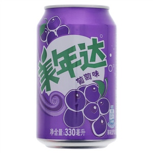 美年达葡萄味果味型汽水