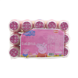 小猪佩奇好+1草莓味乳酸菌饮品
