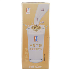南国乳业; 核桃花生早餐牛奶饮品