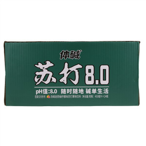 栗子园体碱苏打8.0汤姆逊西柚柠檬味苏打果味饮料