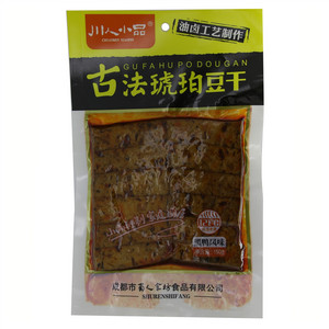 川人小品 古法琥珀豆干 黑鸭风味
