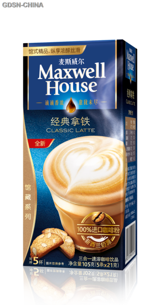 麦斯威尔三合一速溶 馆式经典拿铁 5条