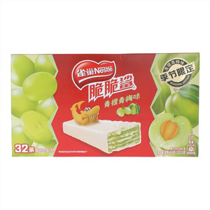 Nestle雀巢脆脆鲨青提青梅味威化代可可脂巧克力