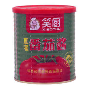 笑厨直灌番茄酱