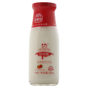 欧慕斯草莓味发酵酸奶饮品
