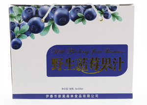 野生蓝莓果汁外箱