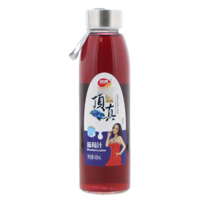 顶真蓝莓复合果汁饮品（瓶标）