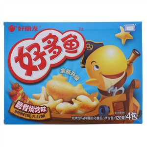 好丽友好多鱼脆香烧烤味焙烤型马铃薯膨化食品