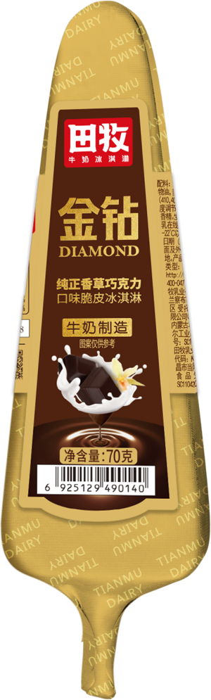 田牧金钻纯正香草巧克力口味脆皮冰淇淋