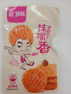 卤门家族麻辣味抹嘴香土豆片