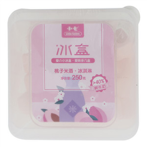 小七冰盒桃子米酒冰淇淋