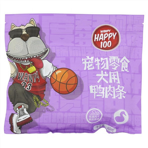 WANPY HAPPY100宠物零食犬用鸭肉条