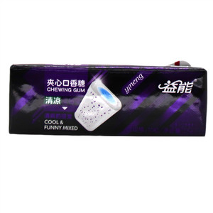 益能夹心口香糖（清凉蓝莓味）
