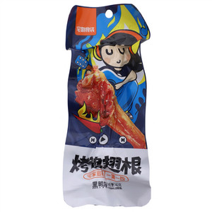 宅剧食袋黑鸭味烤鸭翅根