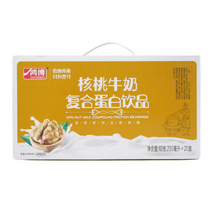 鸿博核桃牛奶复合蛋白饮品