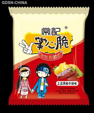 常记掌心脆土豆黑椒牛排味金丝香脆面