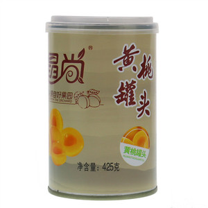 晶尚糖水型黄桃罐头