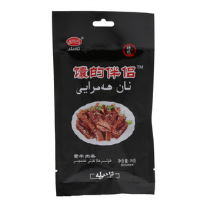 阿蒂莱馕的伴侣素牛肉条