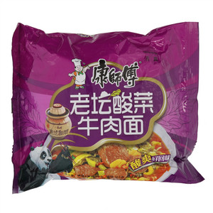 康师傅经典袋酸菜牛肉面