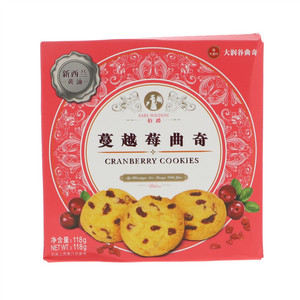 大润谷伯爵蔓越莓曲奇118g