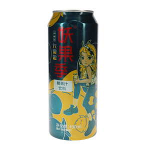 妖果季黄桃味大果粒桃果汁饮料