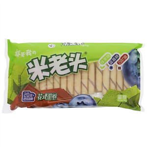 米老头抹茶味蓝莓味巧克力味蛋卷