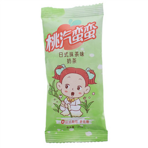 桃汽蛮蛮日式抹茶味奶茶