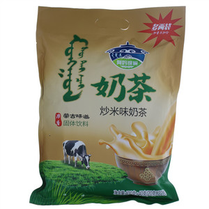 阿妈银碗炒米味奶茶