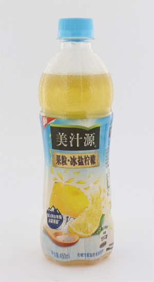 果粒冰盐柠檬复合水果饮料