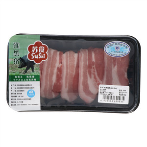 苏食淮黑猪带皮五花肉