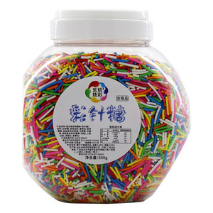 乐焙炫彩瓶装彩针抛光-普通彩糕点装饰用糖果