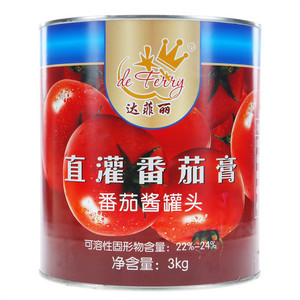 达菲丽直灌番茄膏番茄酱罐头