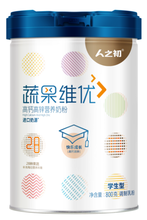 人之初蔬果维优高钙高锌营养奶粉