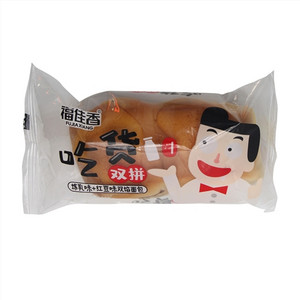 福佳香炼乳味+红豆味双馅面包