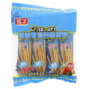 红了脆美香海苔味棒饼韧性饼干
