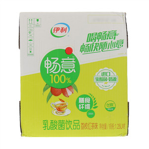 伊利畅意100％荔枝红茶味乳酸菌饮品