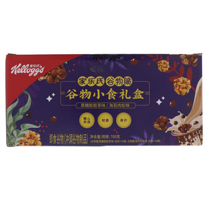 家乐氏谷物脆黑糖脏脏茶味/海苔肉松味谷物小食礼盒