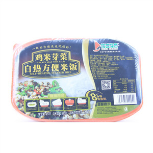 得益绿色鸡米芽菜自热方便米饭