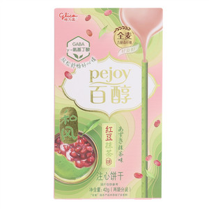 Glico格力高pejoy百醇红豆抹茶味注心饼干