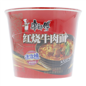 康师傅迷你桶红烧牛肉面