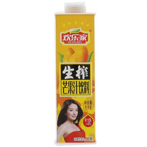 欢乐家生榨芒果汁饮料1千克