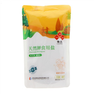 鲁晶牌未加碘立袋天然钾食用盐（健康生活系列）