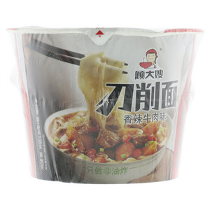 顾大嫂香辣牛肉味刀削面