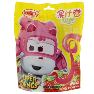金稻谷草莓味果汁卷软糖