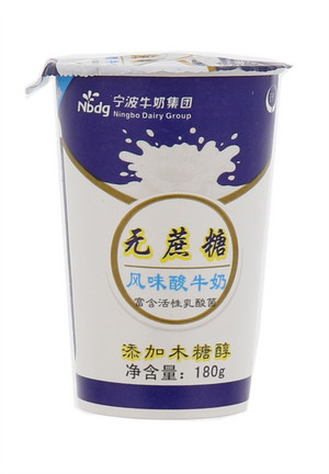 宁波无蔗糖风味酸牛奶180g