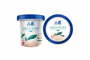 八喜白桃乌龙口味冰淇淋杯装550克