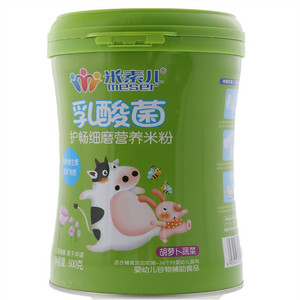 米素儿胡萝卜蔬菜护畅细磨营养米粉